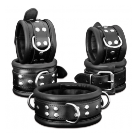 ANKLECUFFS 6,5 CM red, blue or black