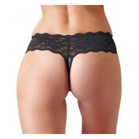 TANGA  CON PERLAS COLOR NEGRO COTELLI 2320061