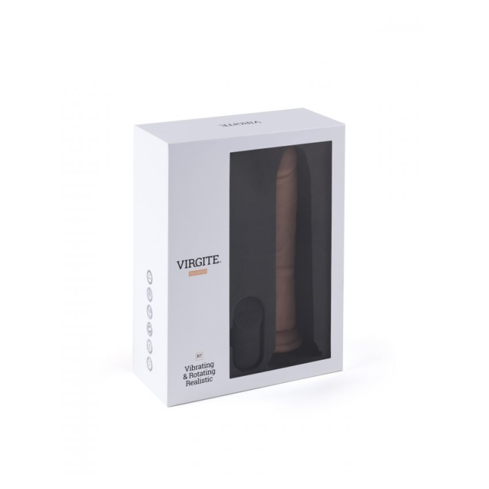 VIBRADOR Y ROTADOR REALÍSTICO R7 19CM C/ CONTROL REMOTO