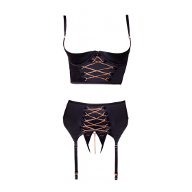 CONJUNTO 3 PIEZAS EN COLOR NEGRO DE ABIERTA FINA-2221284