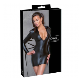 VESTIDO NEGRO COTELLI -2717867-TALLA S-PEQUEÑA