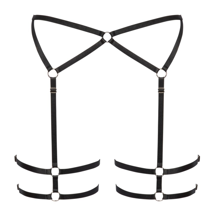 COTELLI LINGERIE 2340577- LIGUERO NEGRO DE TIRAS.