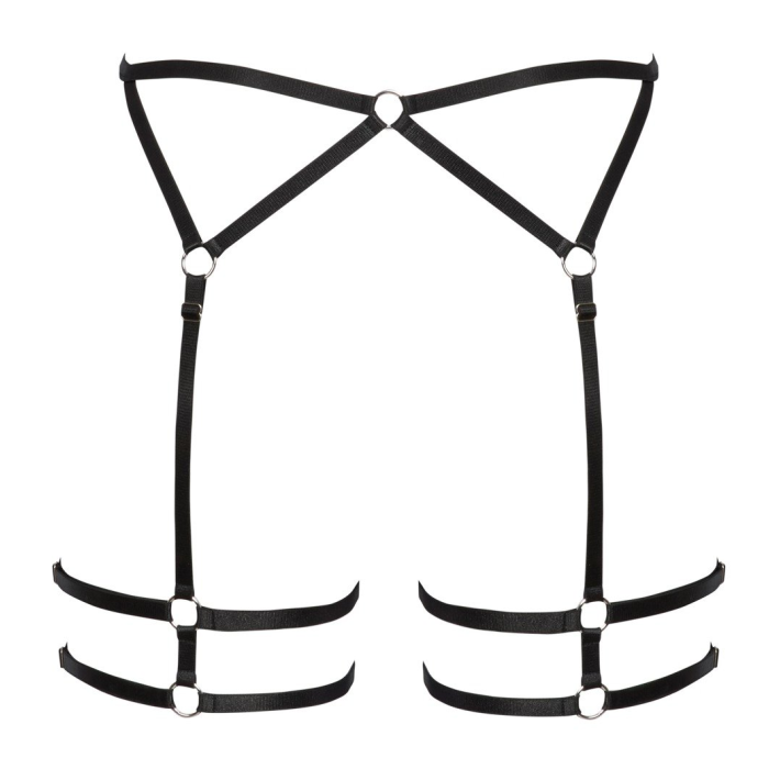 COTELLI LINGERIE 2340577- LIGUERO NEGRO DE TIRAS.