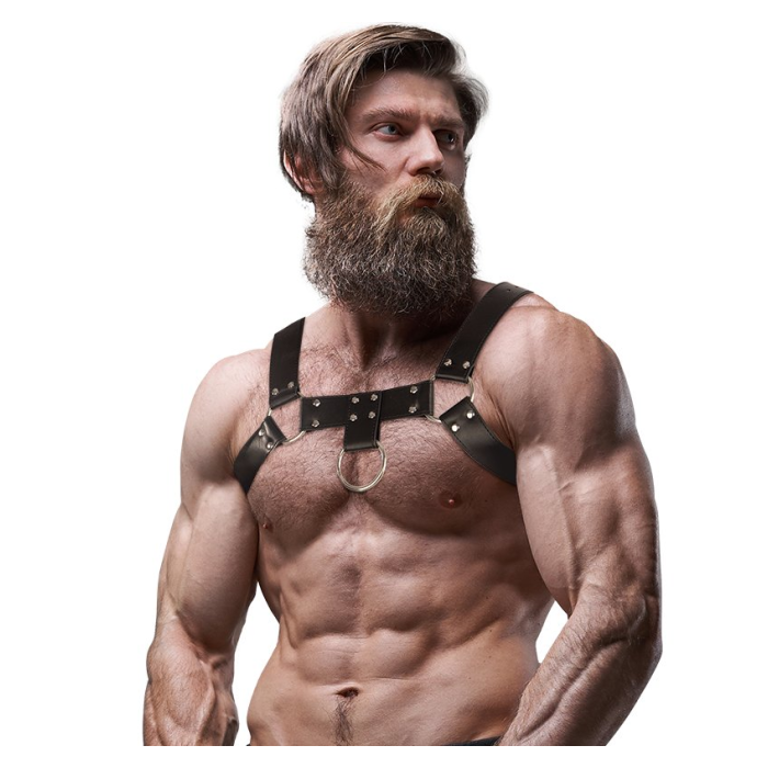 FETISH SUBMISSIVE- ARNÉS - MAN CON ANILLA