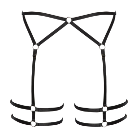 COTELLI LINGERIE 2340577- LIGUERO NEGRO DE TIRAS.