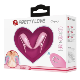 PRETTY LOVE - CAYLEY PINZAS PARA PEZONES 10 VIBRACIONES CONTROL REMOTO