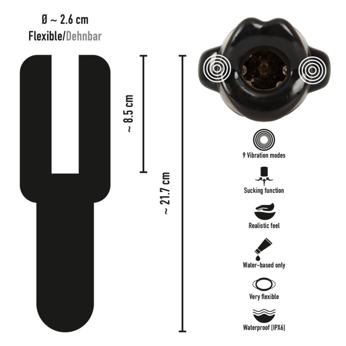 STROKER SUCKING MASTURBATOR-DUAL VIBRATION