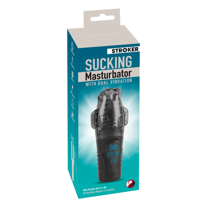 STROKER SUCKING MASTURBATOR-DUAL VIBRATION
