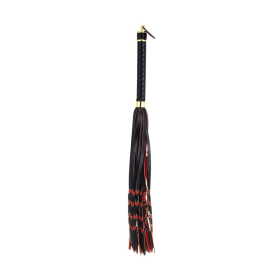 Sevanda Red & Black Braided Tail Flogger