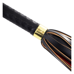 Sevanda Red & Black Braided Tail Flogger