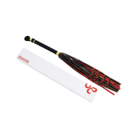Sevanda Red & Black Braided Tail Flogger