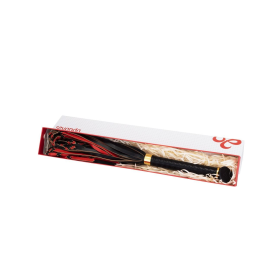 Sevanda Red & Black Braided Tail Flogger
